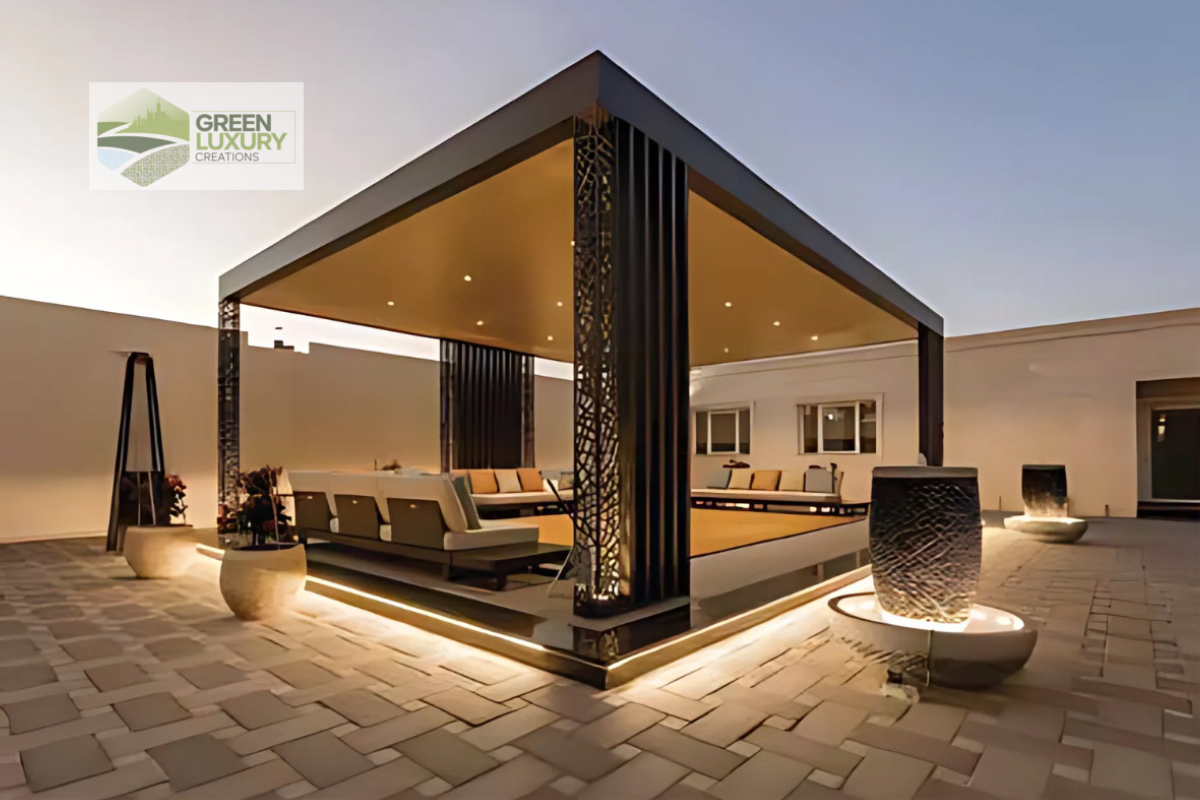 Pergola with Integrated Lighting